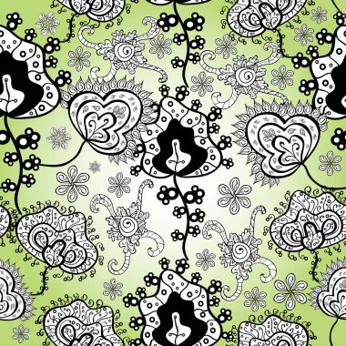 Millefleur 'lar. Küçük beyaz, siyah ve nötr çiçeklerle oldukça eski bir besin torbası deseni. Tekstil, kumaş, kapak, duvar kâğıdı, baskı, yapıştırma defteri, dekupaj için çiçeksiz arkaplan.