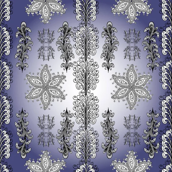 Gentle, spring floral on neutral, white and black colors. Watercolor painting of leaf and flowers, seamless pattern on neutral, white and black colors.