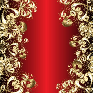 Arabesque texture abstract vintage background, floor tiles surface ornament flower pattern. Vector. Gorgeous seamless patchwork pattern from colorful Moroccan. Pattern in brown, red and beige colors.