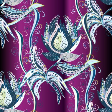 Çiçekler, yapraklar, dekoratif elementler, sıçramalar, lekeler, el çizimleri çizimleri ve çizimler, çizimler.