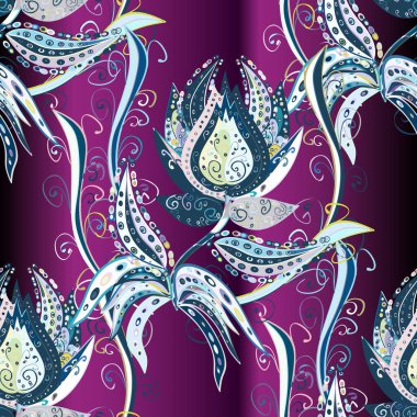 Kusursuz etnik tasarım. Yatak çarşafları, ceket, paket tasarımı, kumaş ve moda kavramları için tekstil baskısı. Çiçekleri, deniz kabukları, mandalaları ve suluboya efektleri olan deniz altyapısı.