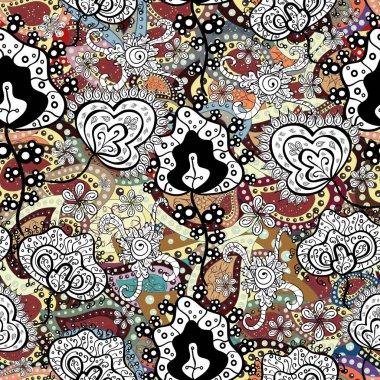 Çiçek desenli çiçek ve yaprakları ile. Sevimli küçük çiçek desenle.