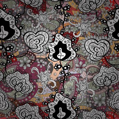 Trendy print. Vector illustration. Beautiful pattern for decoration and design. Vintage. Watercolor seamless pattern. Exquisite pattern of watercolor sketches of the flower.