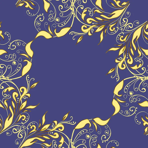 stock vector Lace tracery. Traditional arabic decor on yellow, violet, brown colors. Golden ornate illustration for wallpaper. Vector seamless pattern with floral ornament. Vintage design element in Eastern style.