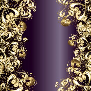 Altın kar tanesi basit bir desen. Kahverengi ve siyah renklerdeki altın desenli altın elementler. Kış sembolü, Mutlu Noeller, Mutlu yıllar 2019. Soyut duvar kağıdı, ambalaj dekorasyonu.