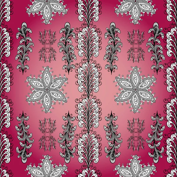 패턴의 배경이다 분홍색 꽃들이 — 스톡 벡터