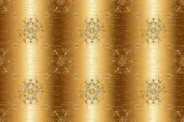 Soyut arkaplan. Oriental raster klasik kahverengi, sarı, bej ve altın desenli.