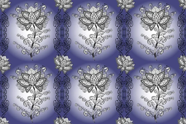 Fond Sans Couture Floral Pour Textiles Couvertures Livres Fabrication Papiers — Photo