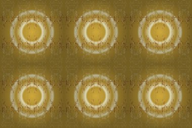 Kusursuz altın desen. Raster oryantal süs. Tarafsız, sarı ve bej renklerde altın desenli altın elementler.