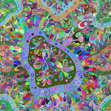 Süslü kumaş deseni. Şablon. Çiçekli, suluboya desenli kusursuz çiçek deseni.