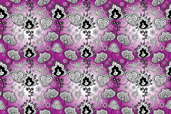 Farbe Sommer Theme Nahtlose Muster Hintergrund Nahtlose Floral Pattern Raster — Stockfoto