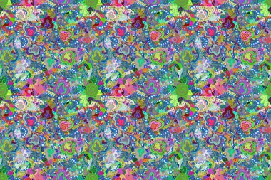 Güzel, parlak, pürüzsüz kumaş, tuval. Kıvırcık, parlak örgü. Çiçek çelengi. Eski moda arka plan. Şablon, pürüzsüz, çiçekli kenar..