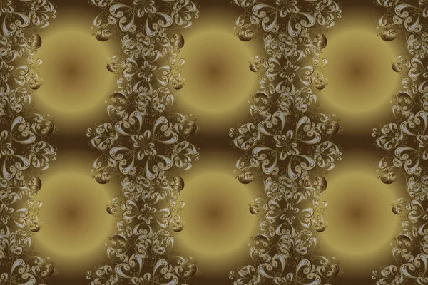 Прикрашені Растрові Прикраси Розкіш Королівська Вікторіанська Концепція Золотий Елемент Бежевих — стокове фото