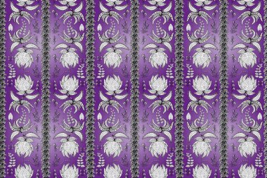 Blossoming background for printing on fabric, wallpaper and paper. Bright bouquets on a fashion grunge background. Cute seamless pattern with a small flower in a vintage style.