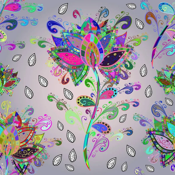 Krásné Akvarel Květiny Světlé Malování Inspirativní Šedé Zelené Květiny Tisk — Stock fotografie