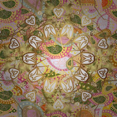 Güzel kumaş deseni. Hoş bir çiçek geçmişi var. Küçük çiçekteki kusursuz desen. Vektör illüstrasyonu.