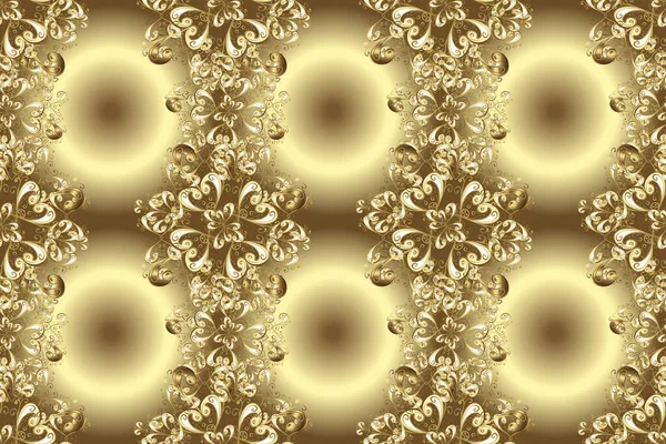 스타일의 고전적 디자인 장식용 레이스 트레이 벽지에 황금빛 꽃무늬가 모직물없는 — 스톡 사진