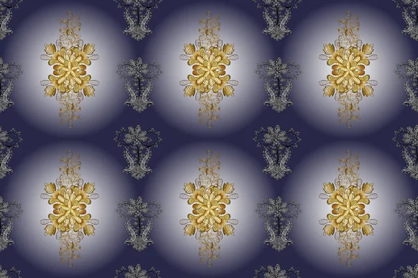 手绘装饰框架 相册封面 老式艺术装饰风格 从金黄的多朵奇幻的叶子中提取花环 在中性 紫色和灰色的花上绽放 — 图库照片
