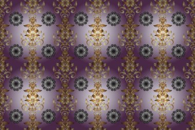 Oyma. Klasik mobilya tarzı. Patina. Kusursuz ahşap oyma. Altın kaplamalı mor zemin. Lüks mobilyalar. Mor desenli, altın elementli gri renkler. Küçük alan derinliği.