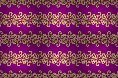 Kusursuz. Kıvrım çizgisi sembolleri büyütüyor. Karalama, çizim, mor, sarı ve kahverengi renkler üzerine karalama. Viktorya döneminden kalma süsler Raster çizimleri. Dekoratif vintage ögeleri kaydır.