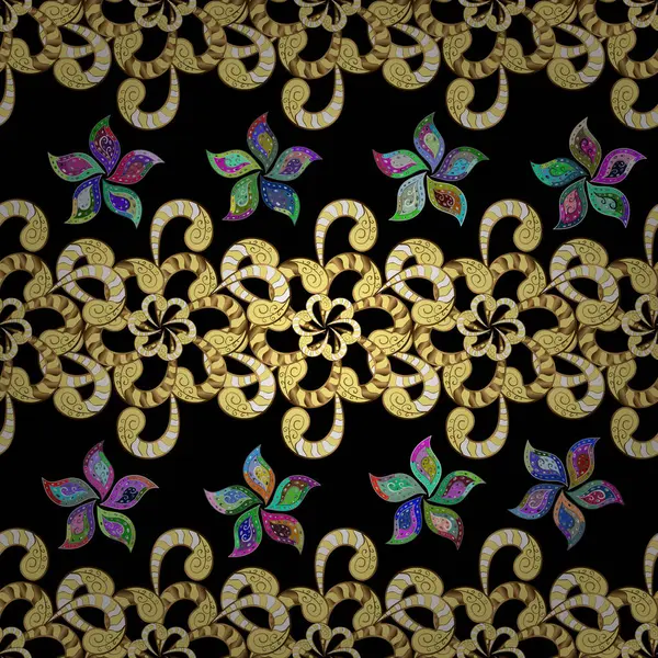 Элегантный Шаблон Модных Принтов Современный Цветочный Фон Удивительный Безморщинистый Цветочный — стоковый вектор