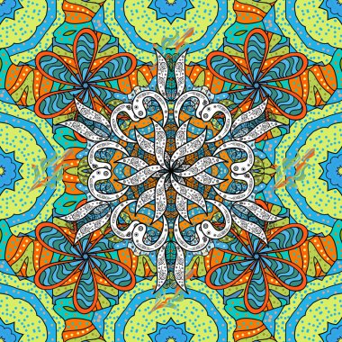 Vektörsüz çiçek deseni. Vadinin çiçekleri mavi, siyah ve sarı renklerde.