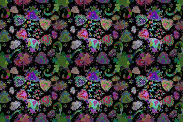 Einfaches Niedliches Muster Kleinen Blüten Blumen Nahtlosen Hintergrund Für Textilien — Stockfoto