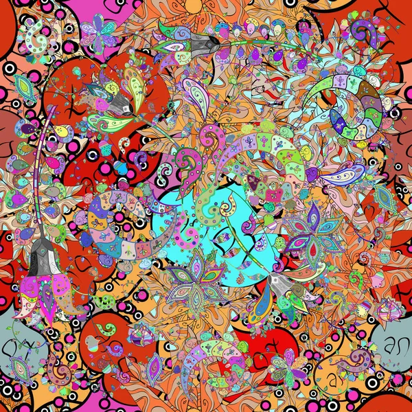 Цветочные Сладкий Бесшовный Фон Текстиля Ткани Обложки Обои Печать Обертывание — стоковое фото