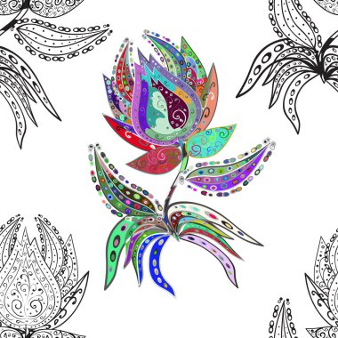 Etnik Mandala süsleme. Kına dövme stil vektör. Kullanılabilir Tekstil, tebrik kartı, boyama kitabı, telefon durumda yazdırma için. Hint çiçek desenli madalyon desen.