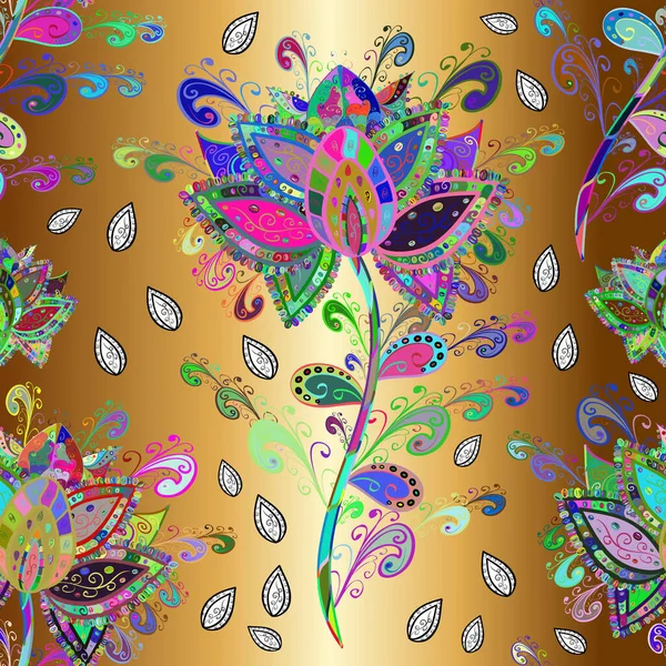 Krásný Vzor Pro Dekoraci Design Vynikající Vzor Akvarelových Náčrtků Květin — Stock fotografie