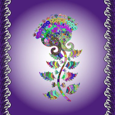 Kalça dokusu deseni. Kusursuz Vintage Çiçek Deseni.