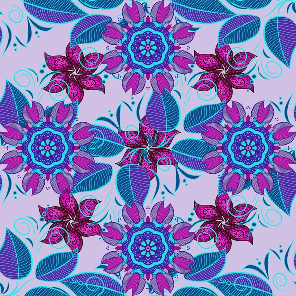 Фиолетовый Нейтральный Синий Цвета Векторная Иллюстрация Красивый Акварель Цветами — стоковый вектор