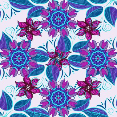 Botanik seamless modeli. Suluboya efekti. Vektör desen. Organik öğeleri.