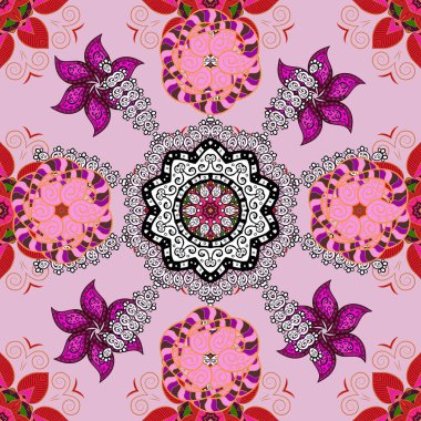 Suluboya, elle çizilmiş. Kusursuz bir arka plan modeli. Beyaz, nötr ve turuncu renkli yapraklı yabani çiçekler.