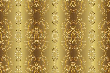 Raster illüstrasyonu. Paisley el çizimi elementler. Fantezi çiçekli kusursuz desen, doğal duvar kağıdı, çiçek desenli kıvrım çizimi. Ev dekoru. Klasik tarzda..