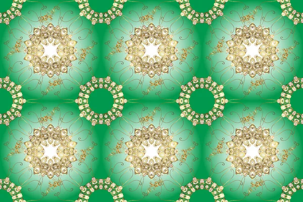 Green Brown Neutral Background Raster Abstract Background Repeating Elements Oriental — Stock Photo, Image