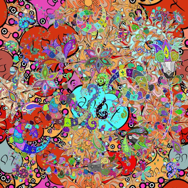 Сельский Шик Цветочный Луг Фон Текстиля Обои Чехлы Поверхность Печать — стоковое фото