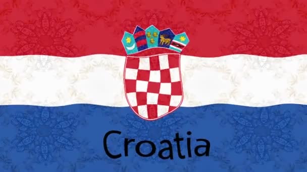 화면에 있습니다 크로아티아의 — 비디오