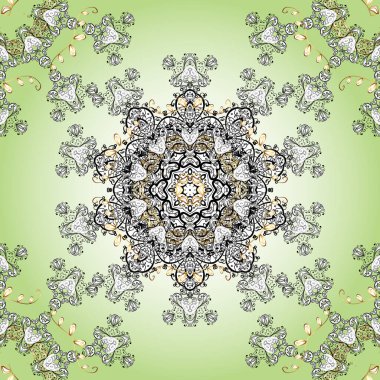 Çiçekli, pürüzsüz bir desen. Klasik tarzda çiçek çizimi. Tarafsız, beyaz ve bej renklerde bahar çiçekleri..