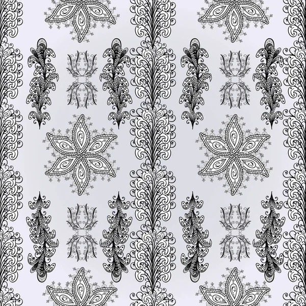 Scenic flower pattern on gray, white and black colors. Floral composition, hand painted, delicate template. Stylish invitation for valentines day and greeting card concept. Top view, soft style.