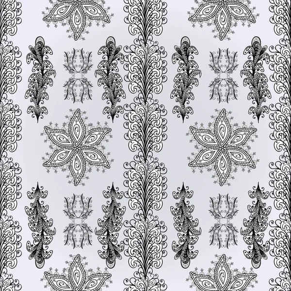 Modèle Fond Sans Couture Fleurs Avec Des Feuilles Camomille Avec — Image vectorielle