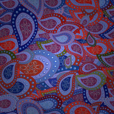 Mavi, beyaz ve siyah renklerde bahar çiçekleri. Vektör çizimi. Çiçekli karalama şeklinde vektör deseni.