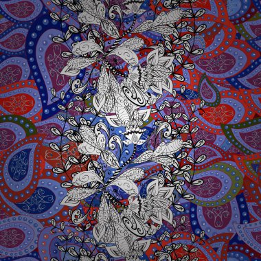 Vektör çizim. Organik motifi arka plan. Seamless modeli. Ultrafashionable kumaş deseni.