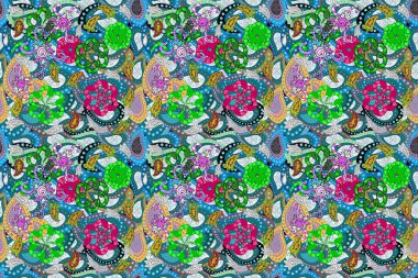 Çiçekler, yapraklar, dekoratif elementler, sıçramalar, lekeler, el çizimleri çizimleri ve çizimler, çizimler.