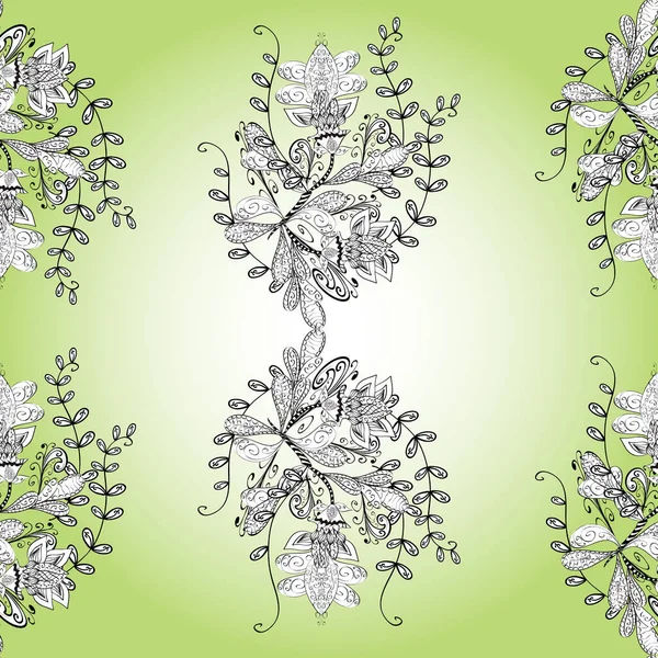 Flache Blume Elemente Design Farbe Frühling Theme Nahtlose Muster Hintergrund — Stockfoto
