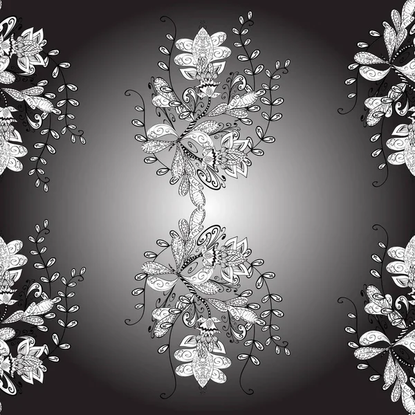 Fond Floral Mignon Magnifique Motif Tissu Illustration Vectorielle Modèle Sans — Image vectorielle