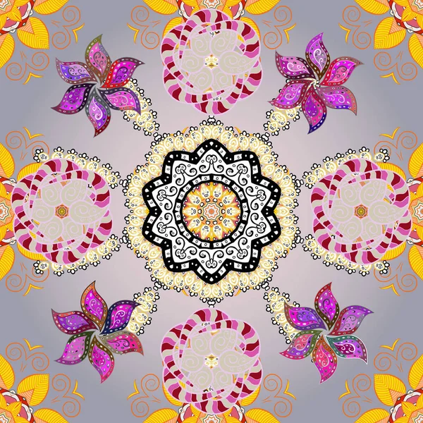 Sømløse Blomster Mønstre Inn Blomster Grå Hvite Nøytrale Farger – stockfoto