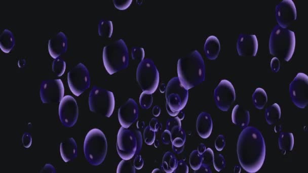 Фонове Зображення Руху Різнокольоровими Кульками Бульбашками — стокове відео