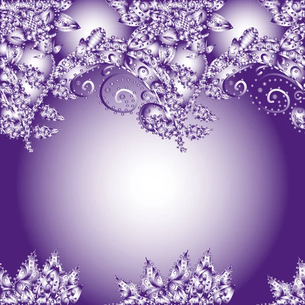 stock image Cute Floral pattern in the small flower. Flowers on neutral, violet and gray colors.