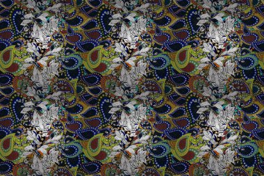 Parlak arka planda çiçek kompozisyonu olan kusursuz suluboya desenleri, ambalajlar, duvar kağıtları, kartpostallar, tebrik kartları, düğün davetiyeleri, romantik etkinlikler vs..